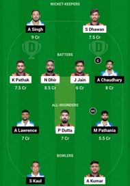 BLT vs HMF Dream11 Prediction, Match 8, Grand League Team